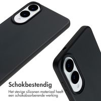 imoshion Siliconen hoesje met koord Samsung Galaxy S25 Edge - Zwart
