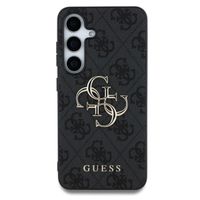 Guess 4G Metal Logo Backcover Samsung Galaxy S25 - Zwart