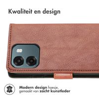 imoshion Luxe Bookcase Oppo A6 (5G) - Bruin