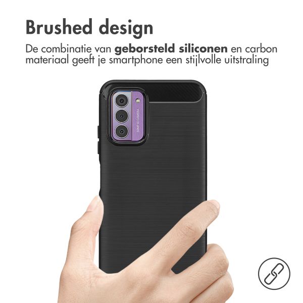 imoshion Brushed Backcover Nokia G42 - Zwart