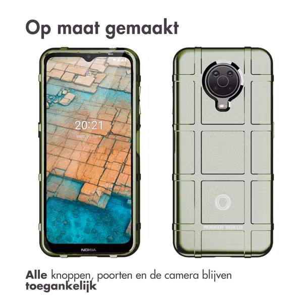 imoshion Rugged Shield Backcover Nokia G10 / G20 - Donkergroen