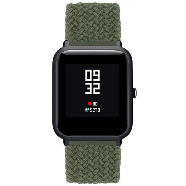 imoshion Gevlochten nylon bandje Amazfit GTS / BIP - Donkergroen