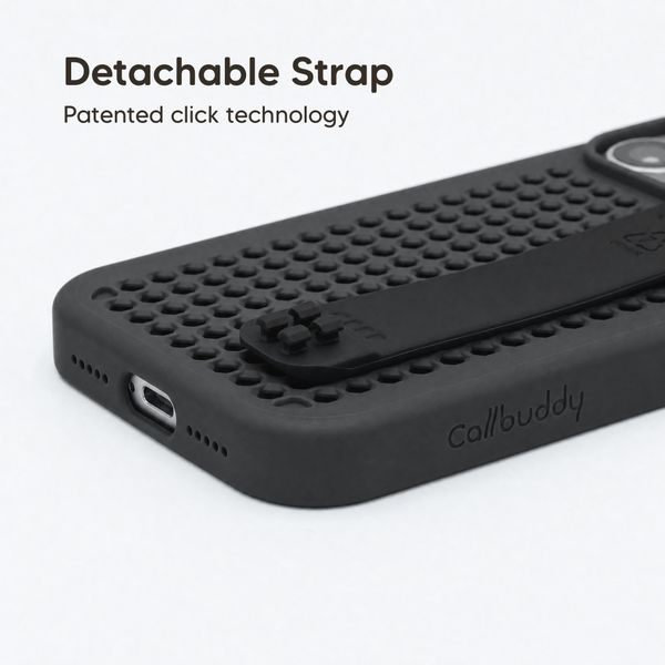 Callbuddy Hoesje met Strap Apple iPhone 17 Pro - Epic Black