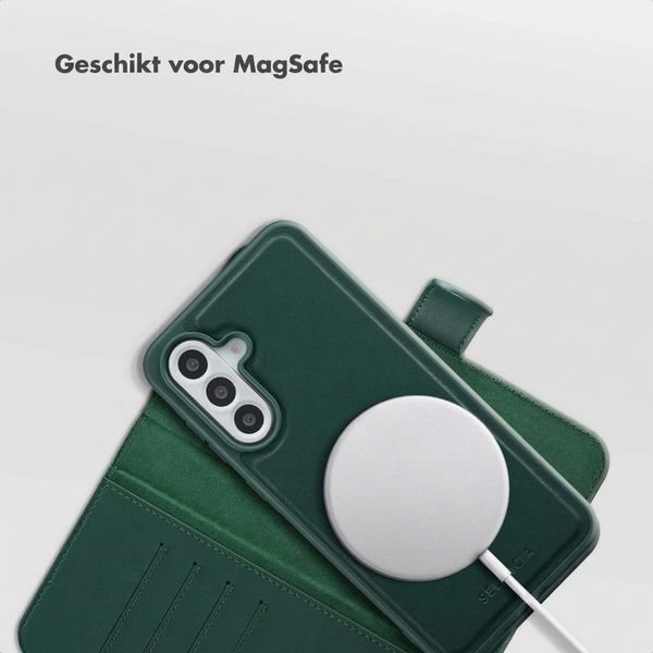 Selencia Olyn Uitneembare Bookcase met MagSafe Samsung Galaxy A56 - Groen