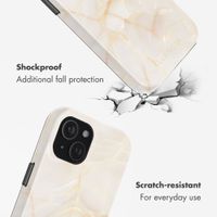 Selencia Vivid Back Cover with MagSafe Apple iPhone 15 - Golden Beige Marble