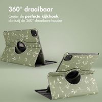 imoshion 360° Draaibare Design Bookcase Apple iPad Pro 11 (2022 / 2021 / 2020 / 2018) - Green Flowers