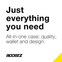 Accezz Wallet Softcase Bookcase Apple iPhone X / Xs - Zwart