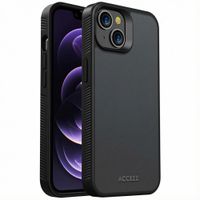 Accezz Rugged Frosted Backcover Apple iPhone 14 - Zwart