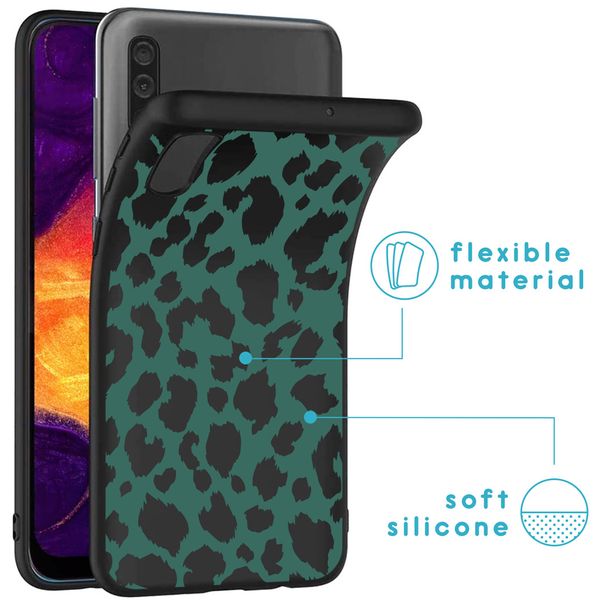 imoshion Design hoesje Galaxy A50 / A30s - Luipaard - Groen / Zwart