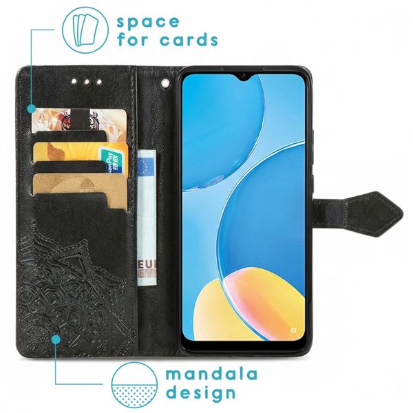 imoshion Mandala Bookcase Oppo A15 - Zwart