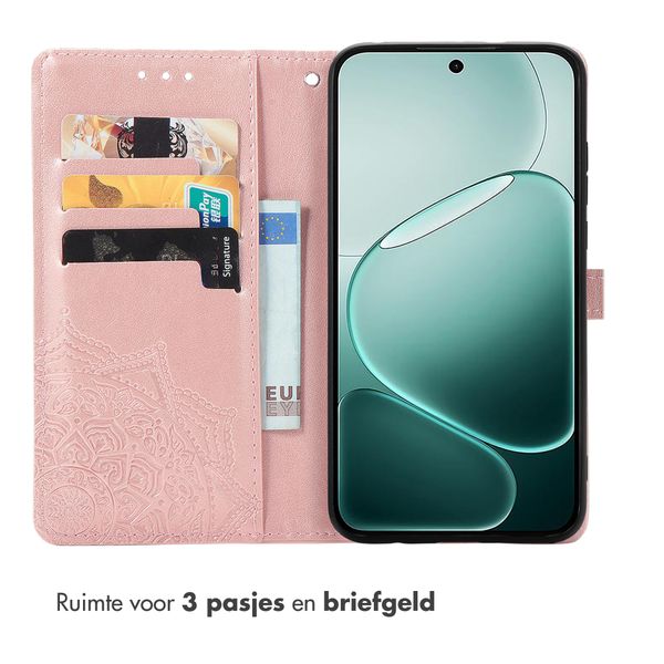 imoshion Mandala Bookcase Oppo A6 Pro (5G) - Rose Gold