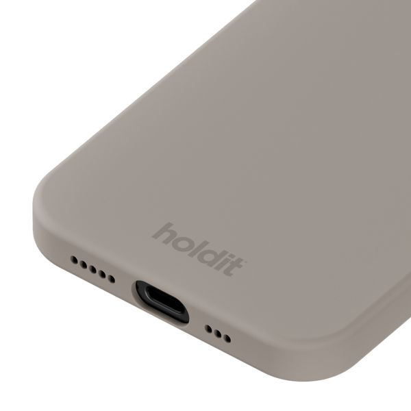 Holdit Silicone Case iPhone 16e - Taupe