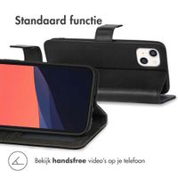 imoshion Luxe Bookcase Apple iPhone 13 Mini - Zwart