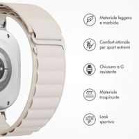 Accezz Nylon Alpine bandje Samsung Galaxy Watch Ultra 2 (2026) / Ultra (2024/2025) - Sterrenlicht