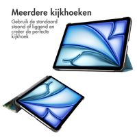 imoshion Design Trifold Bookcase Apple iPad Air 13 inch (2025) M3 / (2024) M2 - Green Plant