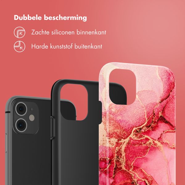 Selencia Vivid Backcover Apple iPhone 11 - Rosy Marble