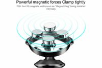 Baseus Leather Magnetic Car Mount - Telefoonhouder auto - Dashboard - Magnetisch - Zwart