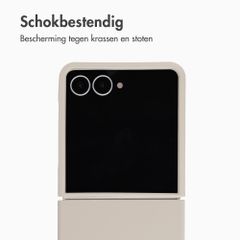 Accezz Liquid Silicone Backcover Samsung Galaxy Z Flip 8 - Stone