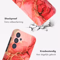 Selencia Vivid Tough Backcover Samsung Galaxy A35 - Rosy Marble