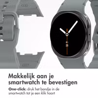 imoshion Wave Siliconenband Samsung Galaxy Watch 8 (40/44mm) / Classic (46mm) - Donkergrijs