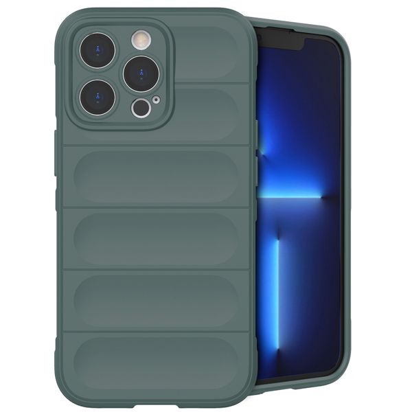 imoshion EasyGrip Backcover iPhone 13 Pro - Donkergroen