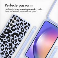 imoshion Siliconen design hoesje met koord Samsung Galaxy A54 (5G) - Animal Lila