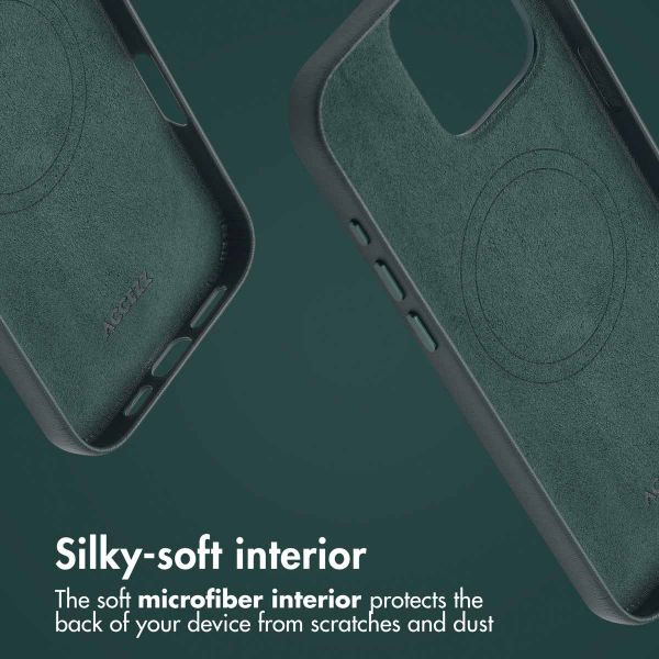 Accezz Leather Back Cover with MagSafe Apple iPhone 16 Pro Max - Cedar Green