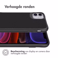 imoshion Rugged Hybrid Carbon Case Apple iPhone 11 - Black