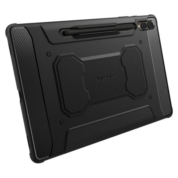 Spigen Rugged Armor Pro Bookcase Samsung Galaxy Tab S9 Plus - Zwart