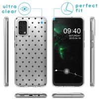 imoshion Design hoesje Samsung Galaxy A02s - Hartjes - Zwart