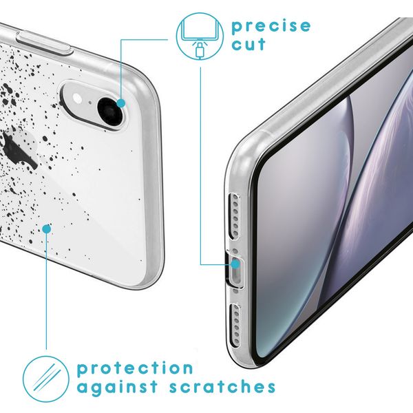 imoshion Design hoesje Apple iPhone Xr - Spetters - Zwart