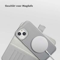 Selencia Olyn Uitneembare Bookcase met MagSafe Apple iPhone 15 - Grijs