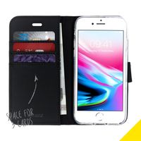 Accezz Wallet Softcase Bookcase Apple iPhone SE (2022 / 2020) / 8 / 7 / 6(s) - Zwart