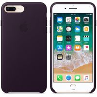 Apple Leather Backcover iPhone 8 Plus / 7 Plus - Aubergine