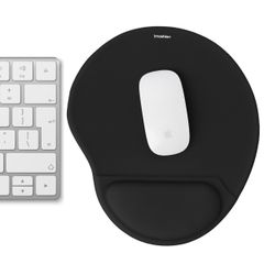 imoshion Ergonomische muismat - Muismat met polssteun - 30 x 25 cm - Zwart