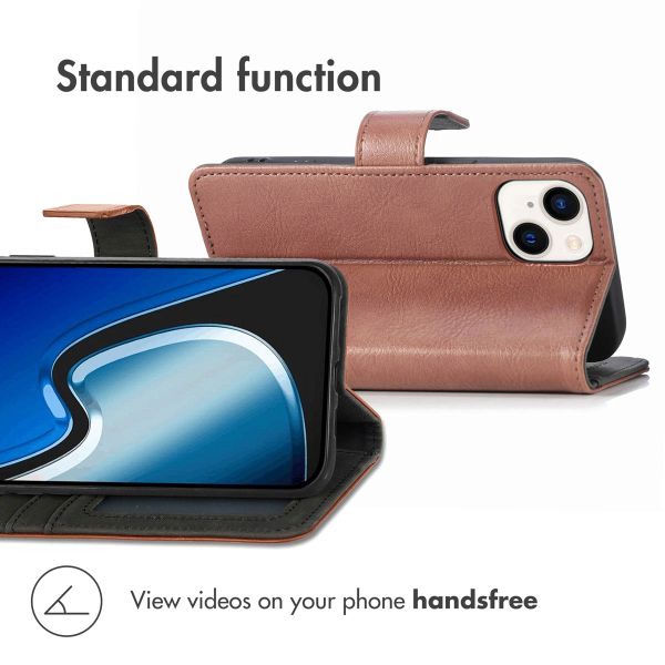 imoshion Luxury Bookcase Apple iPhone 15 Plus - Brown