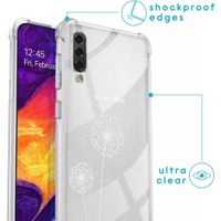 imoshion Design hoesje met koord Samsung Galaxy A50 - Paardenbloem - Wit