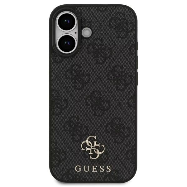 Guess 4G Metal Logo Backcover MagSafe Apple iPhone 17 - Zwart
