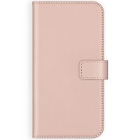 Selencia Echt Leren Bookcase iPhone 11 - Dusty Pink