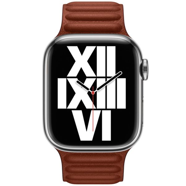 Apple Leather Link Apple Watch | 38/40/41/42 mm - Size M/L - Umber