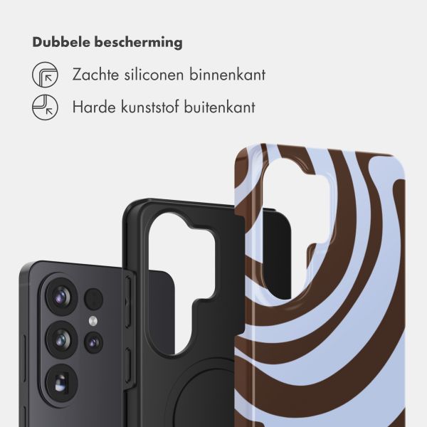 Selencia Vivid Backcover Samsung Galaxy S26 Ultra - Dream Swirl Chocolate