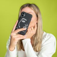 imoshion Design hoesje Samsung Galaxy A31 - Line Art Woman White