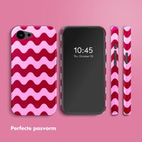 Selencia Vivid Backcover met MagSafe Apple iPhone 16e - Wave Vibes Lipstick