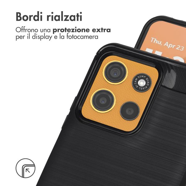 imoshion Brushed Backcover Motorola Moto G15 / G15 Power - Zwart
