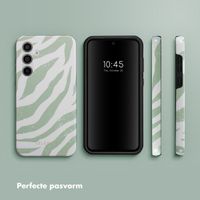 Selencia Vivid Backcover Samsung Galaxy A55 - Colorful Zebra Sage Green