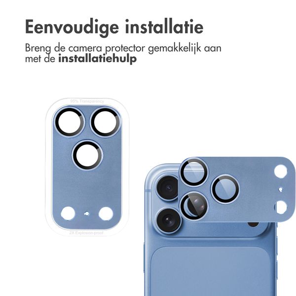 imoshion Camera Protector Glas 2 Pack voor de Apple iPhone 18 Pro Max - Light Blue