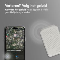 Accezz Magnetische Leren Wallet met standaard - Geschikt voor Apple Find My - Light Grey