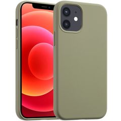 Accezz Liquid Silicone Back Cover with MagSafe Apple iPhone 12 (Pro) - Cooper Green
