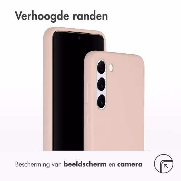 Accezz Liquid Silicone Backcover Samsung Galaxy S23 Plus - Roze