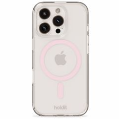 Holdit MagSafe Case iPhone 16 Pro - Roze / Transparant